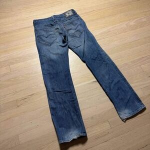 Levis 504 Regular Straight Fit Jeans Mens 32x32 Blue Denim Medium Wash Classic